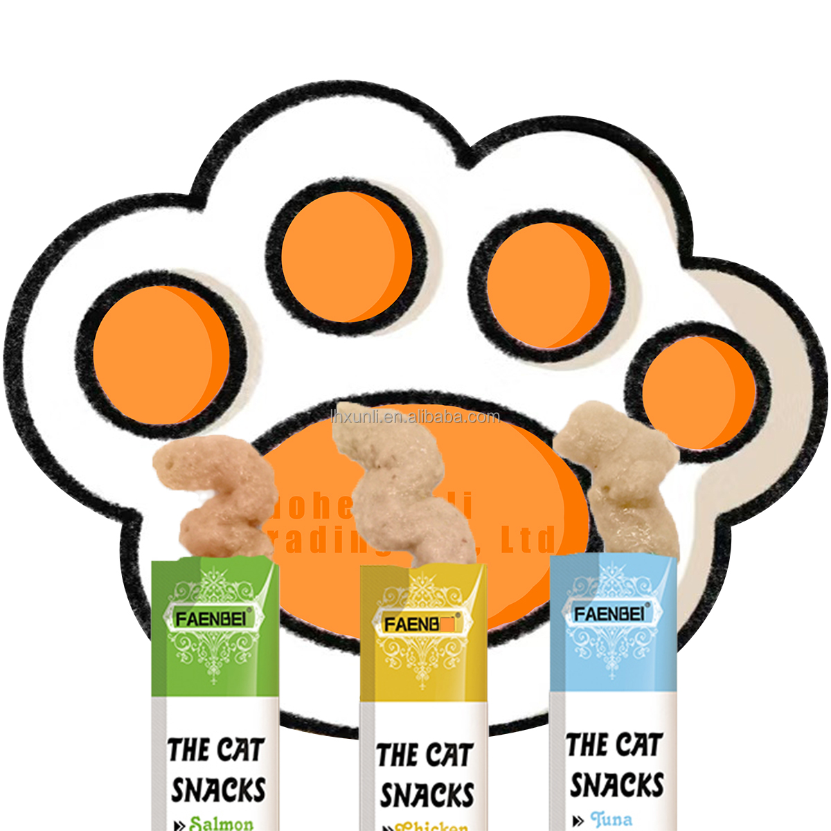 Cat Strips Snacks Chicken/tuna/Salmon 3 flavors Kittens Snack Treats wet cat food Cat Treats