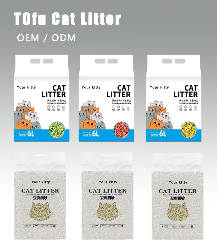 Natural Strong Clumping Cat Litter sand Odor Control Dust-Free Mixed cat Litter
