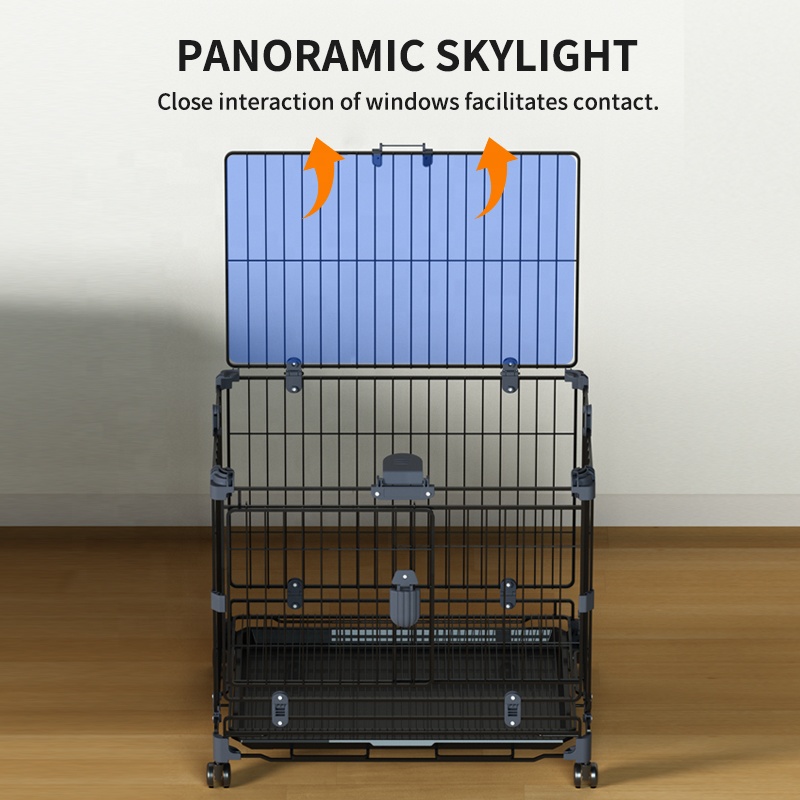 Wholesale High Quality Multiple Sizes Patented product Cheap Foldable Stainless Iron Pet Dog Cages