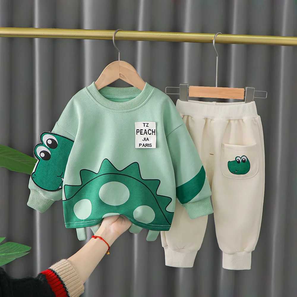 Clothing Sets Children Clothing Baby Boy Sets 2022 New Spring Kids Boys Clothes Cartoon Top+Pants 2Pcs Sport Suit For Girls Clothes 1-4 Years H241126