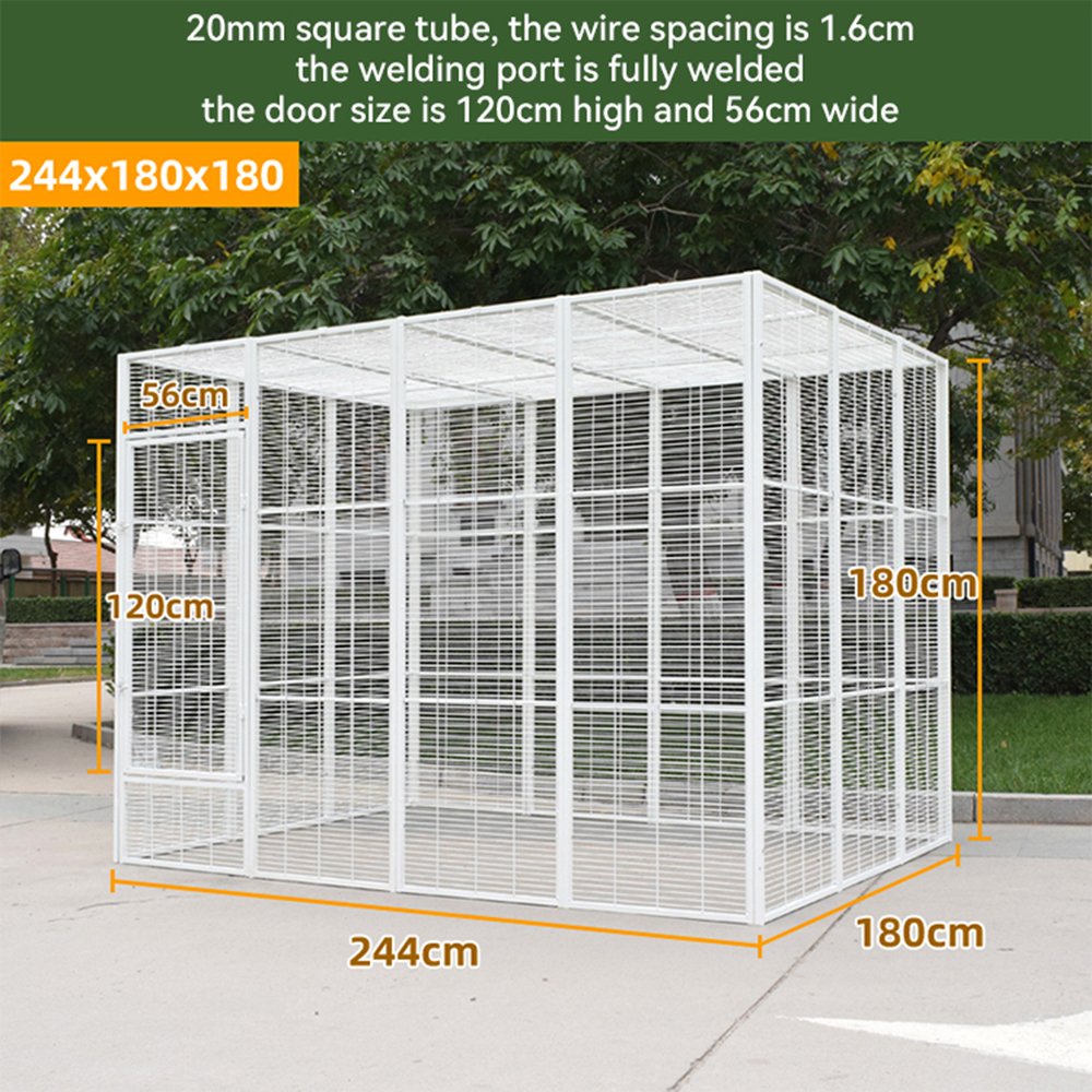 Wholesale Iron Square Tube With Paint Cats Birds Cages Parrots Aviaries Living House Factory OEM Large Cage