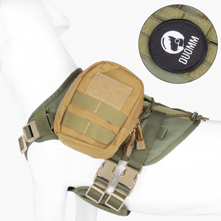 Factory wholesale high quality Pet harness Adjustable heavy duty k9 nylon waterproof tactical vest for dogs