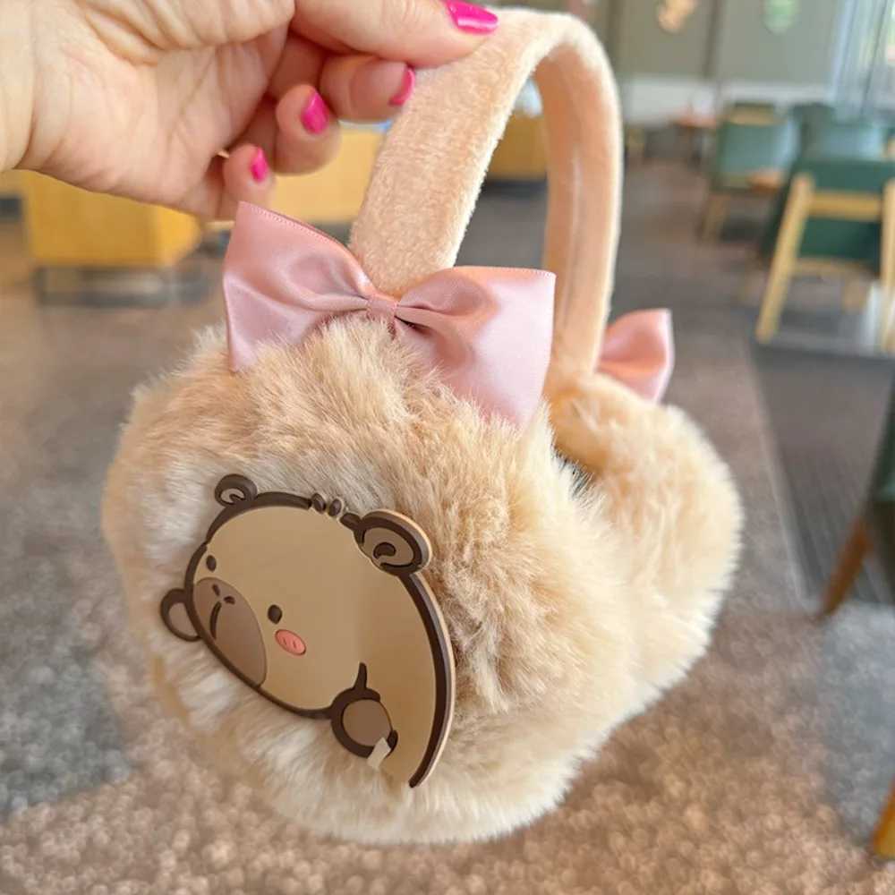 Cute and plush Capybara earmuffs for women comfortable and adjustable earmuffs warm earmuffs winter Capybara earmuffs W241126