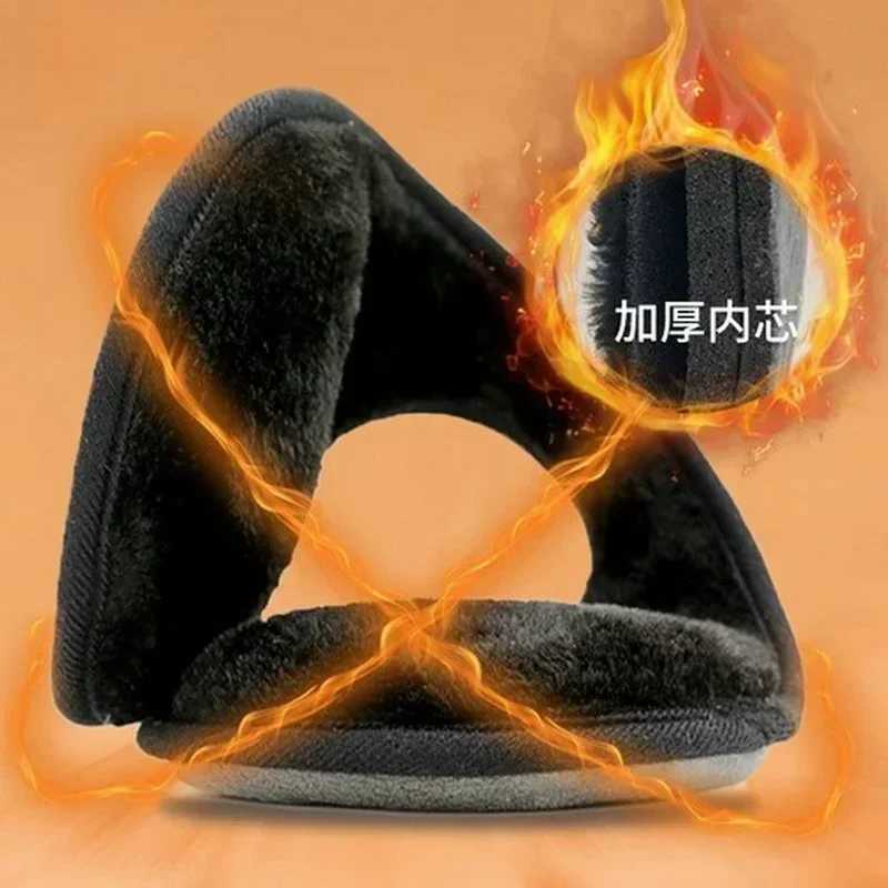 Soft Plush Thickening Ear Warmer Women Men Cold Proof Fashion Winter Earmuffs Solid Color Earfl Outdoors Protection Ear-MuffsXJ241126