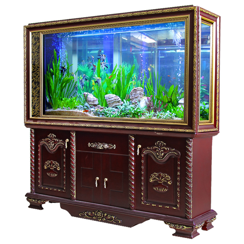 High Quality European Style Screen Cylinder Hydroponic Fish Tank For House
