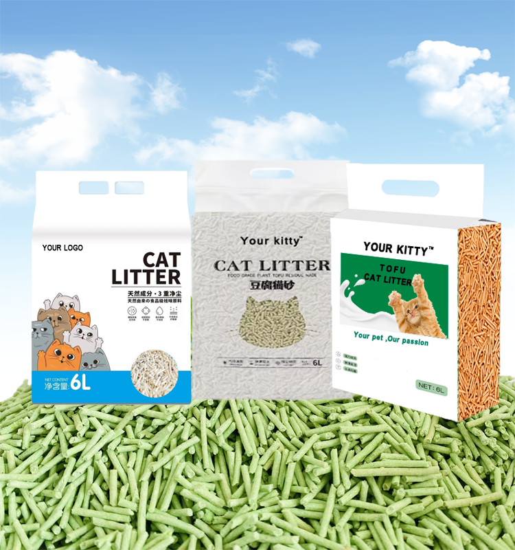 Natural Tofu Cat Litter Biodegradable Fast Clumping Original Cat Cleaning Supplies Deodorant kitty Cat Litter