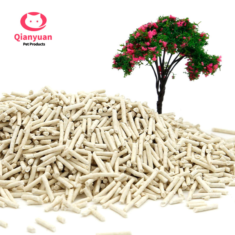 Easy Clean Vacuum Packed Food Grade Nature High Quality 2mm Cat Sand Dust-free Clumping Tofu Cat Litter