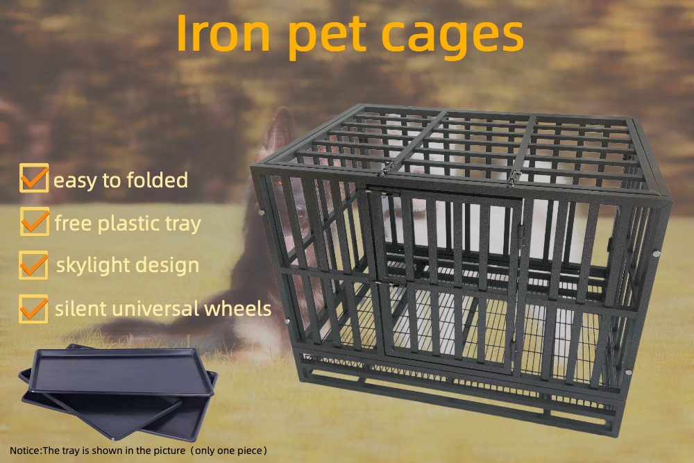 heavy duty stackable dog cages plastic matting for large dog kennel for puppy hospitalization heavy duty crates dog kennel Pet Cages & Houses