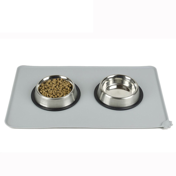 Non Slip Silicone Pet Bowl Mat Silicone Coated Pet Release Liner Mat