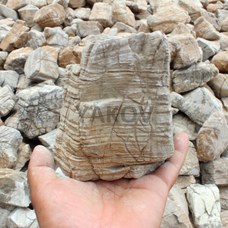 hot sales 10-30cm aquarium rocks decoration Ancient stone