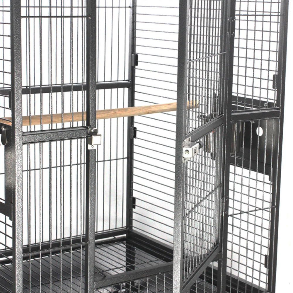 Wholesale Large Steel Aviary Pet Parrot Cage Bird Cage with Roof breeding Cage