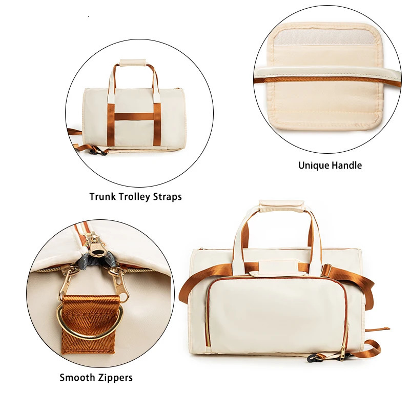 Multifunction Suit Storage Travel Bag Large Capacity Luggage Handbag Male Waterproof Travel Duffel Bag Shoes Pocket 241114