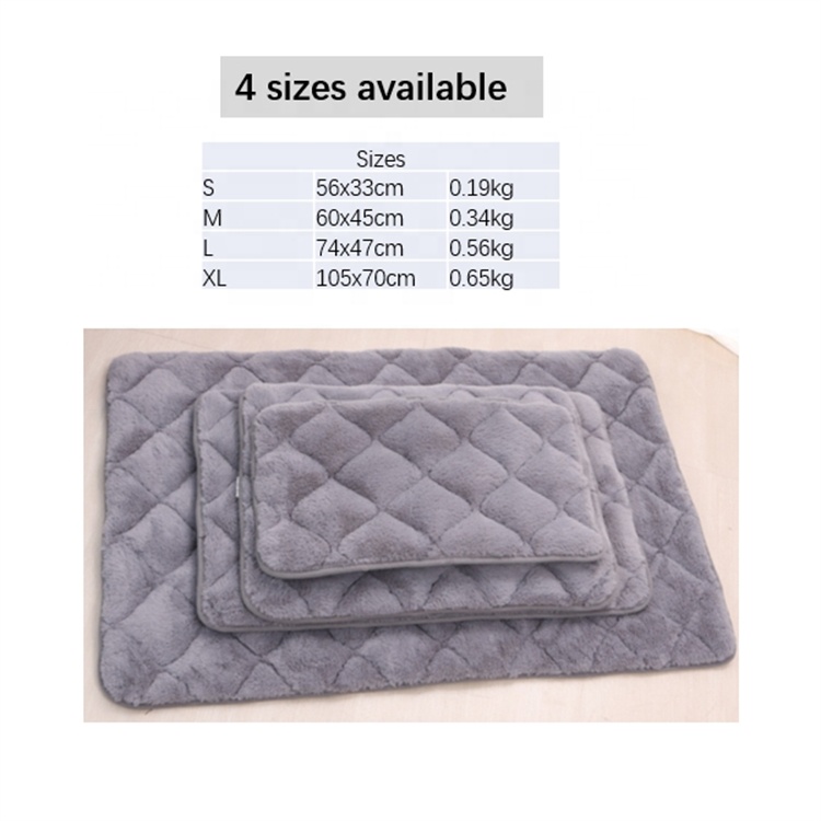 Winter Non-slip Thickened Warm Dog Cat Sleeping Comfortable Soft Fleece Fluffy Pet Bed Mat