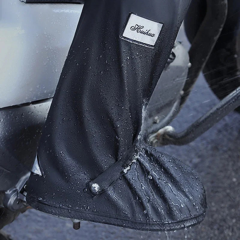 Waterproof reusable motorcycle shoe cover used for rain boots rain boots outdoor travel anti slip shoe cover 241126