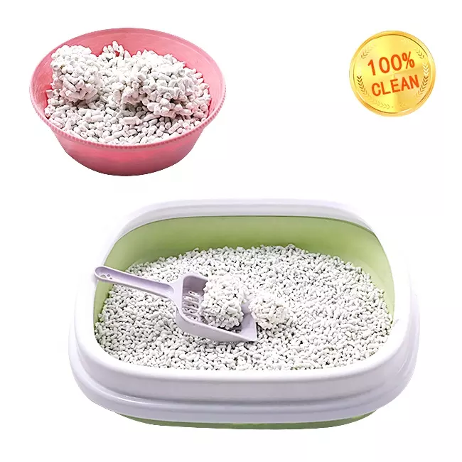 Dust Free Clumping Paper Cat Sand Natural Eco Friendly Biodegradable Flushable Paper Cat Litter