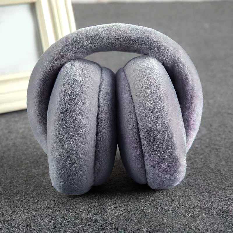 1PC Earmuffs Winter Warm Windproof anti-freezing Ear Muffs Plush Ear Warmer Full Plush Short Hair Ear Muffs Can Be FoldedXJ241126