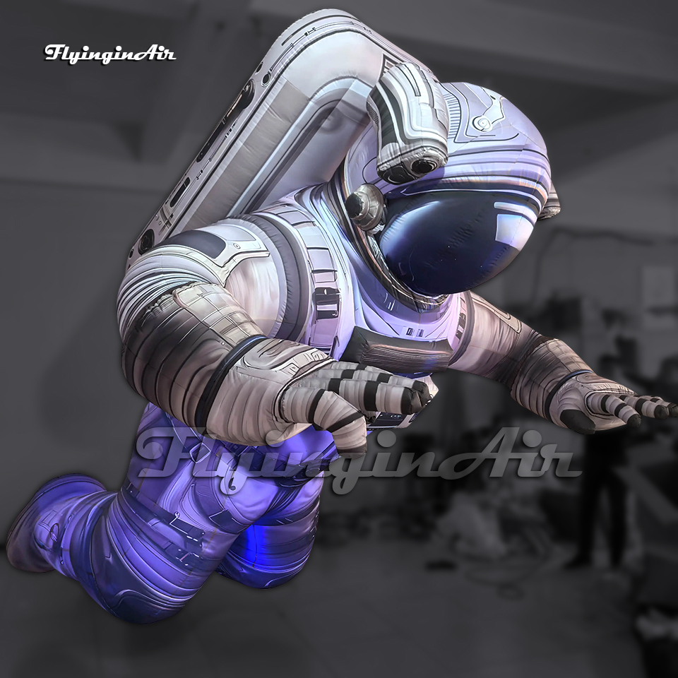 4m Hanging/Ground Giant Inflatable Astronaut Model Suspended Air Blow Up Spaceman For Planetarium Event