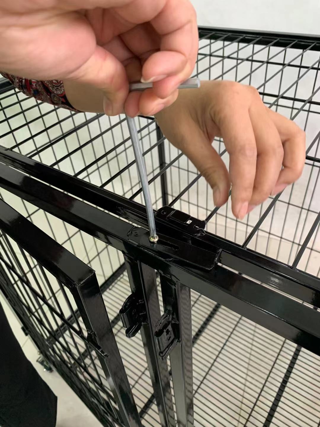 G-210705-2China Metal Assemble Galvanized Heavy-Duty Pet Cages Dog Kennel Carrier Cheap Pet Cage Big For Outdoor Large