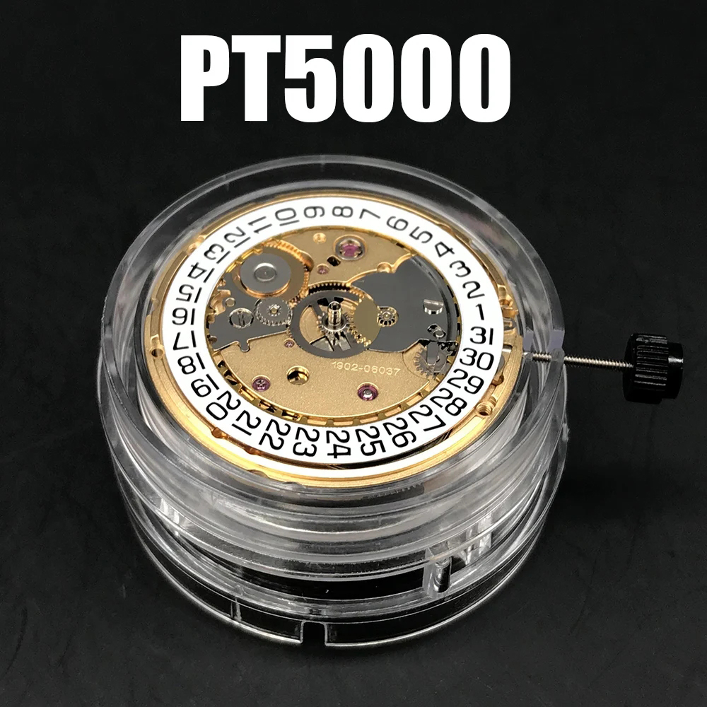 Original PT5000 Automatic Mechanical Movement Gold/Silver Version Top Clone 2824-2 High Accuracy 25 Jewels Watch Replacement Part