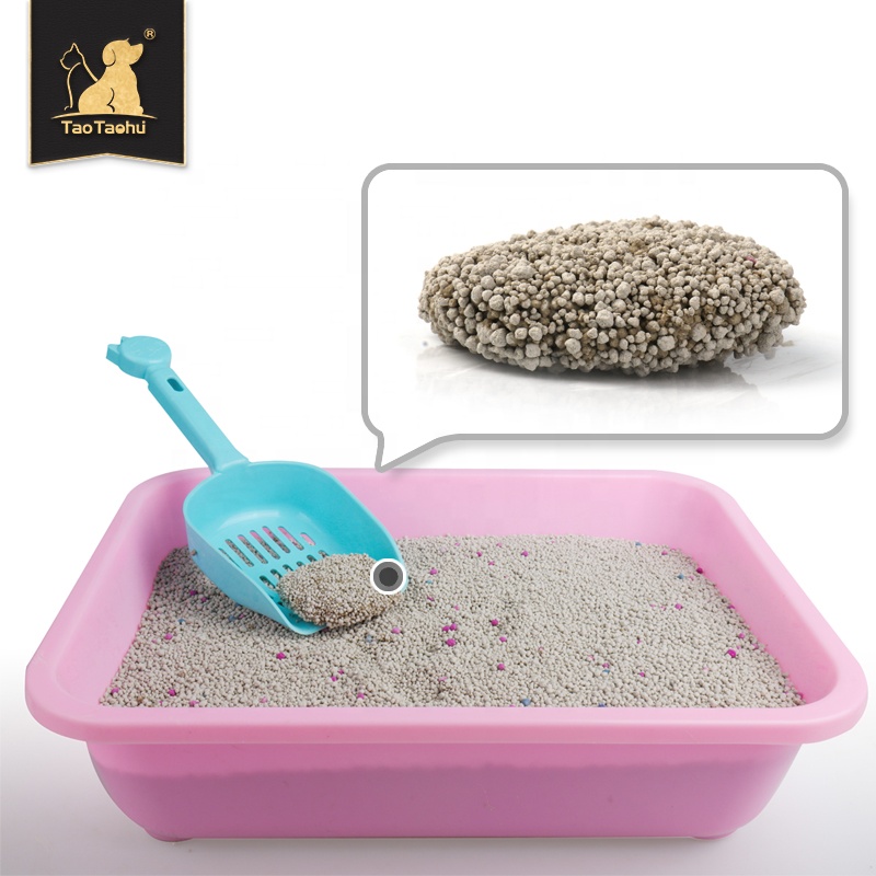 China factory wholesale price Bentonite clay cat litter sand strong clumping dust free Odor Control Best Clean ball shape sand