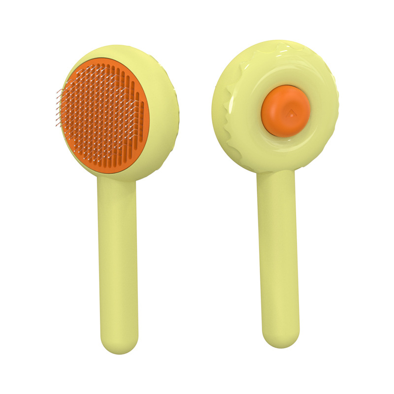 Lovely Pet Cleaning Brush for Dog Cat Grooming Comb Loose Underlayers Tangled Hair Remover One Button Control Beauty Products