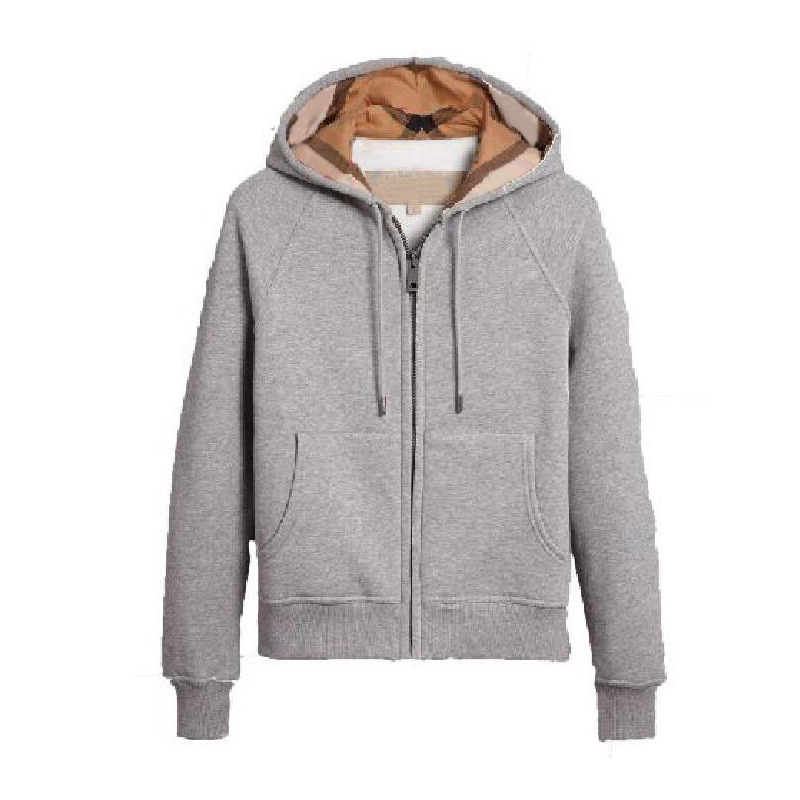 Women's Hoodies British Style Hooded Hoodie Spring And Autumn Zipper Jacket Casual Sweatshirts