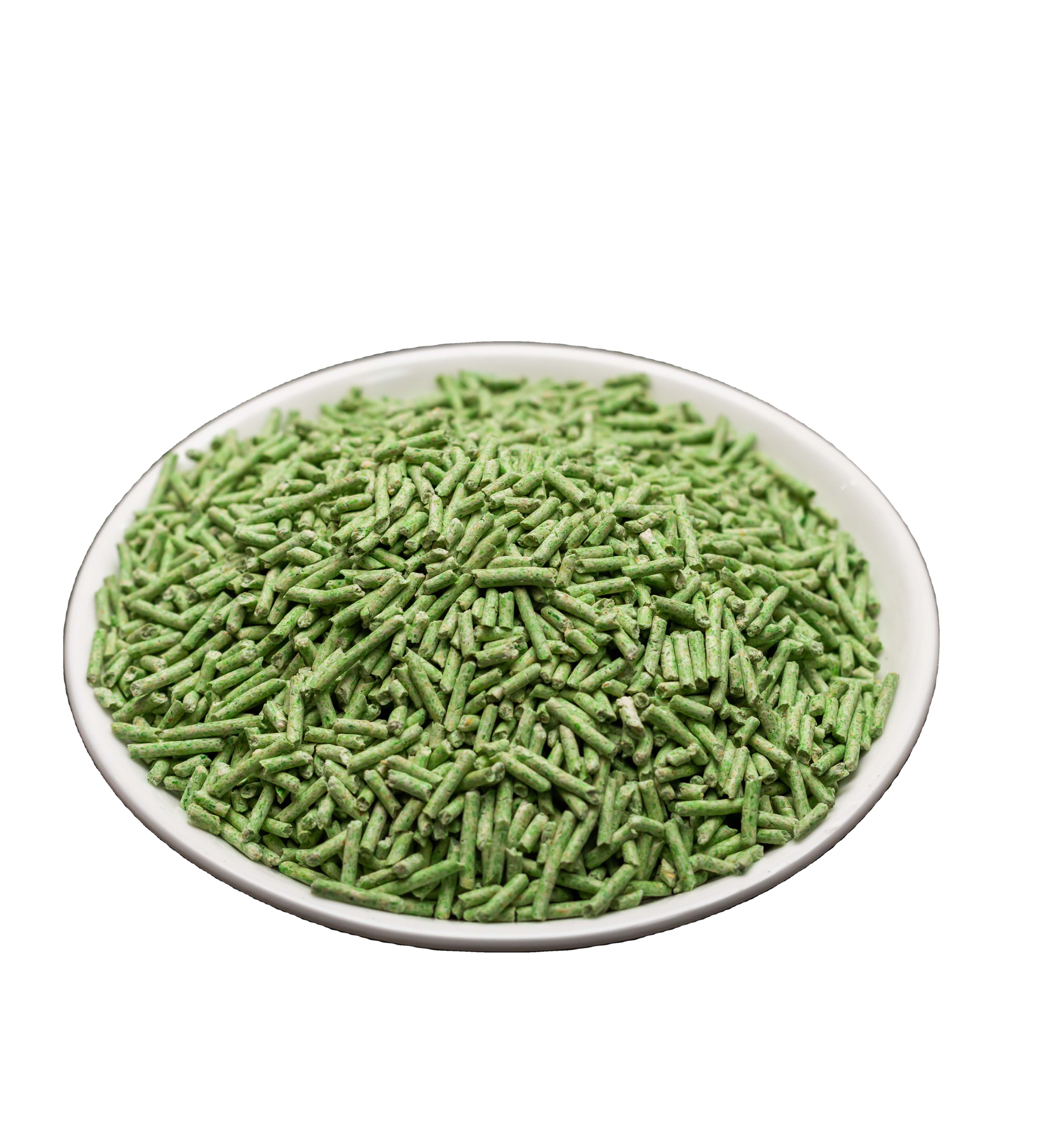 Tofu Cat Litter OEM/ODM Tofu Cat Litter Factory Sale Clumping Clean Kitty Sand Blue Bulk Flushable Green Tea Strip cat litter