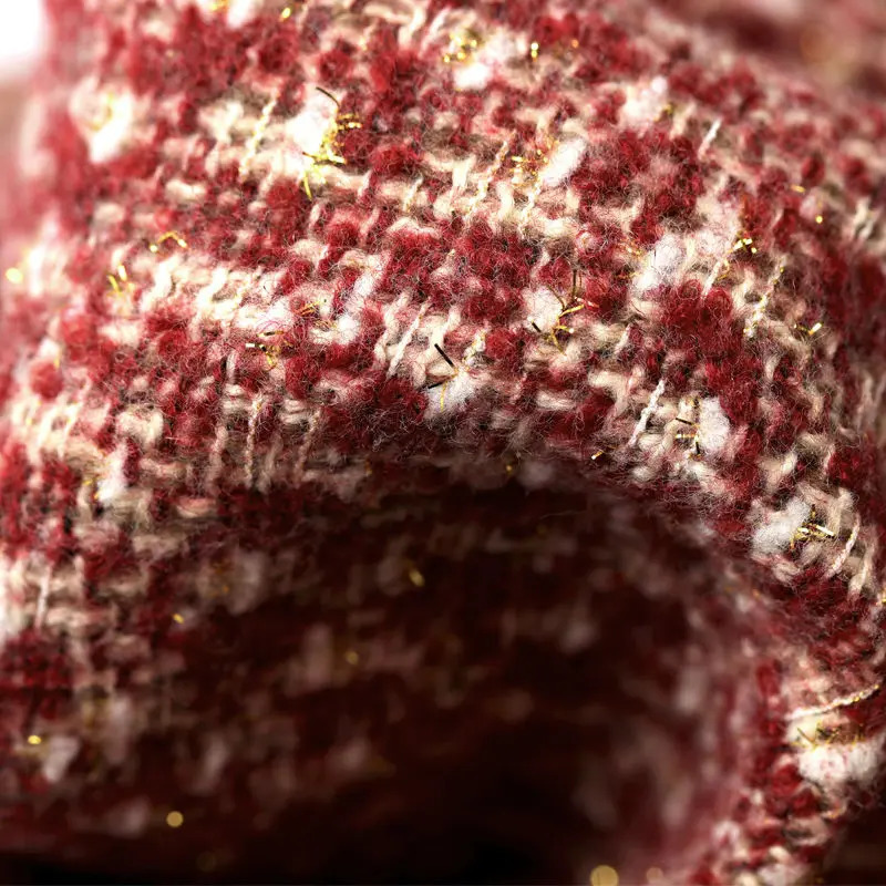 Womens thick tweed wool skiing high waist short mini perfume retro skiing elegant skateboarding autumn winter 241125