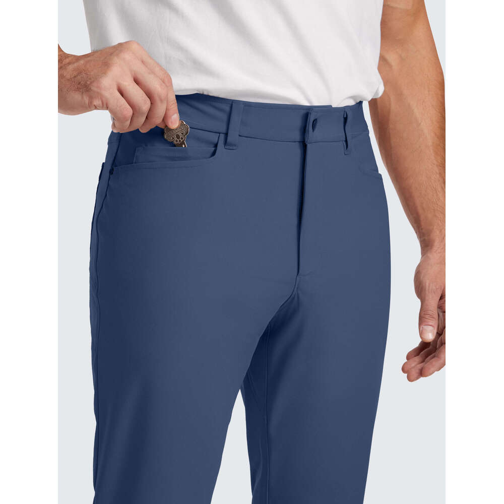 CRZ YOGA Men's All Day Comfy Golf With 5-Pocket - 34'' Quick Dry Lightweight Casual Work Stretch Pants