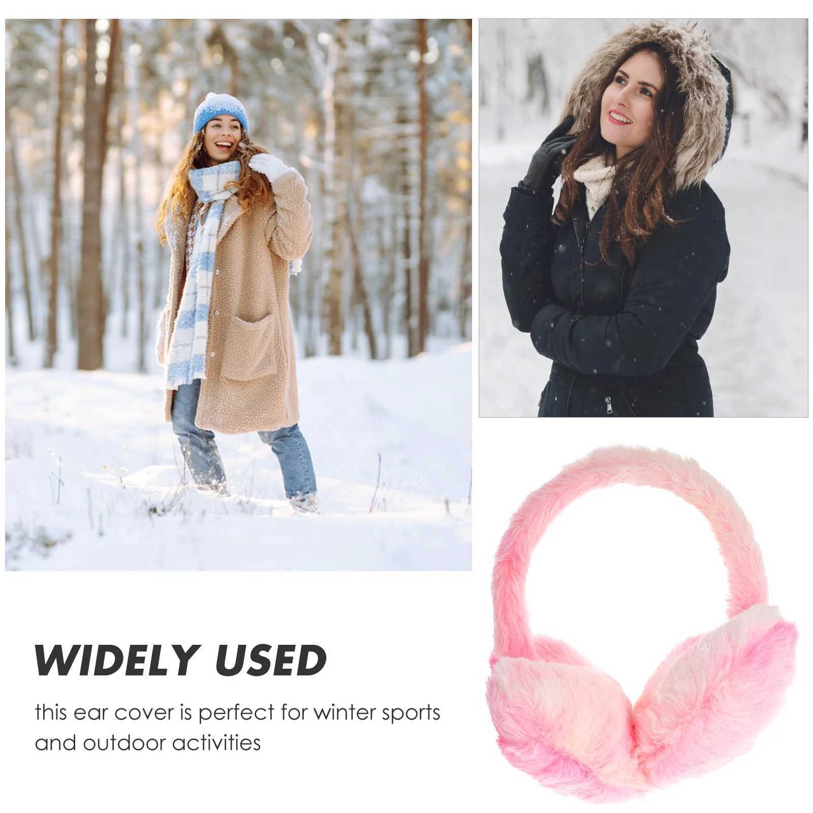 Warm Earmuff Fuzzy Ear Muff Heart She Ear Warmer Winter Pink Cute Earmuff Ear Cover For Women Kids Outdoor Ski RunningXJ241126