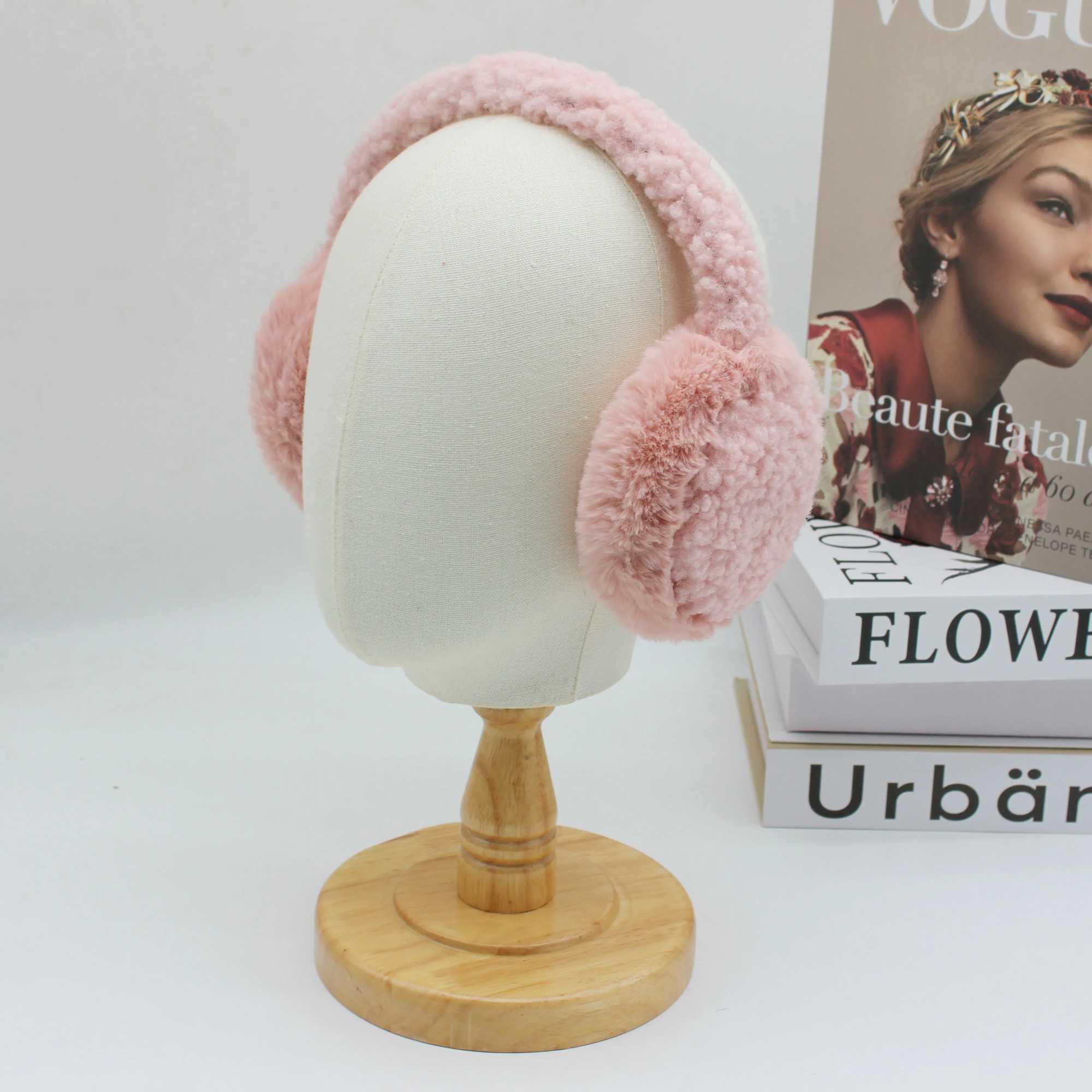 Hatzzi sherpa rabbit fur warm earmuffs suitable for womens fluffy fashionable and cute ohren w rmer damen W241126