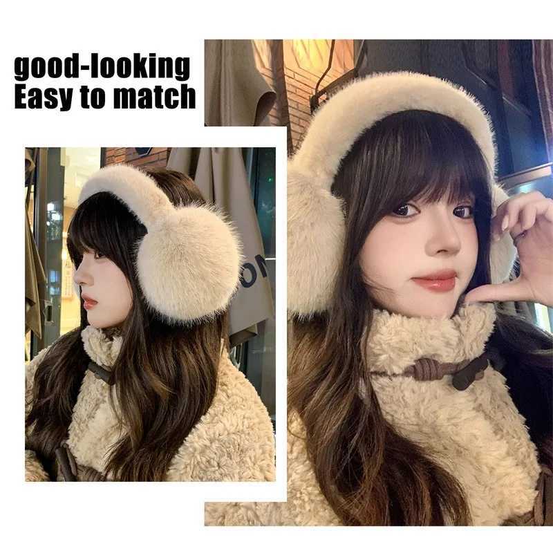 2024 Fashion Autumn Winter Earmuffs Women Men Warm Cute Plush Solid Color Ear Muffs Outdoor Cold Protection Ear-Muffs Ear CoverXJ241126