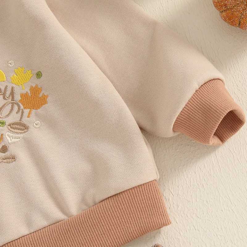 Clothing Sets Baby Girl Halloween Outfits Long Sleeve Embroidery Sweatshirt Flare Pants Set Infant Clothes H241126