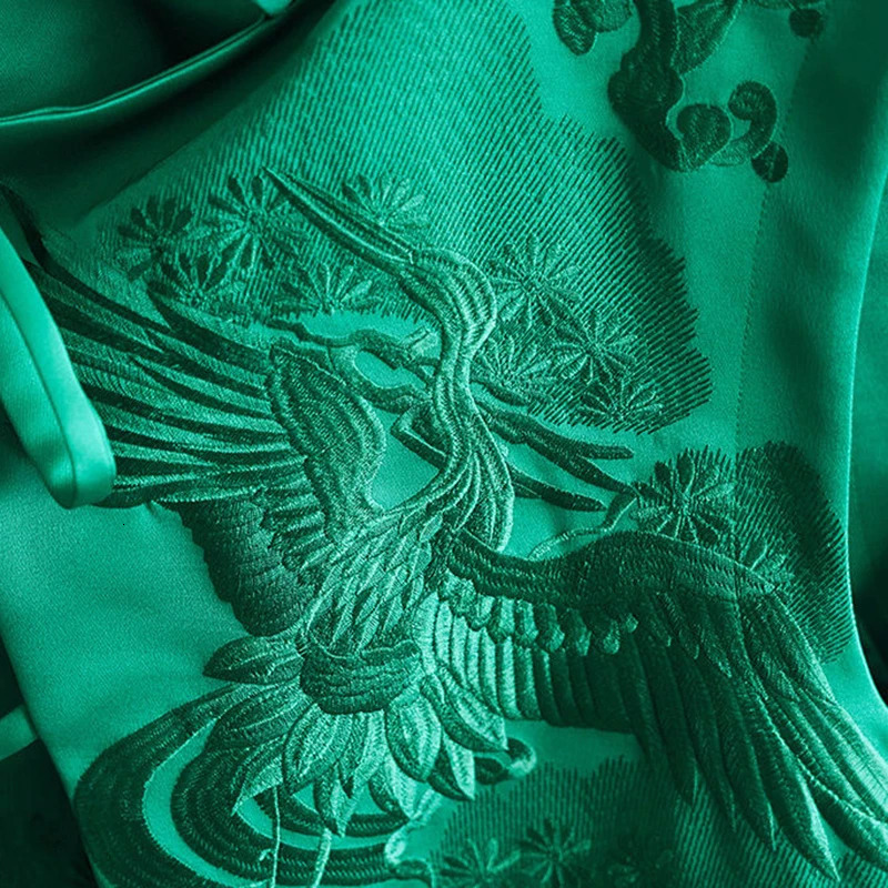 Vintage Chinese Style Outerwear Vest White CraneFlowers Embroidered Lacing Vests Spring And Summer Elegant Womens Clothing 241121