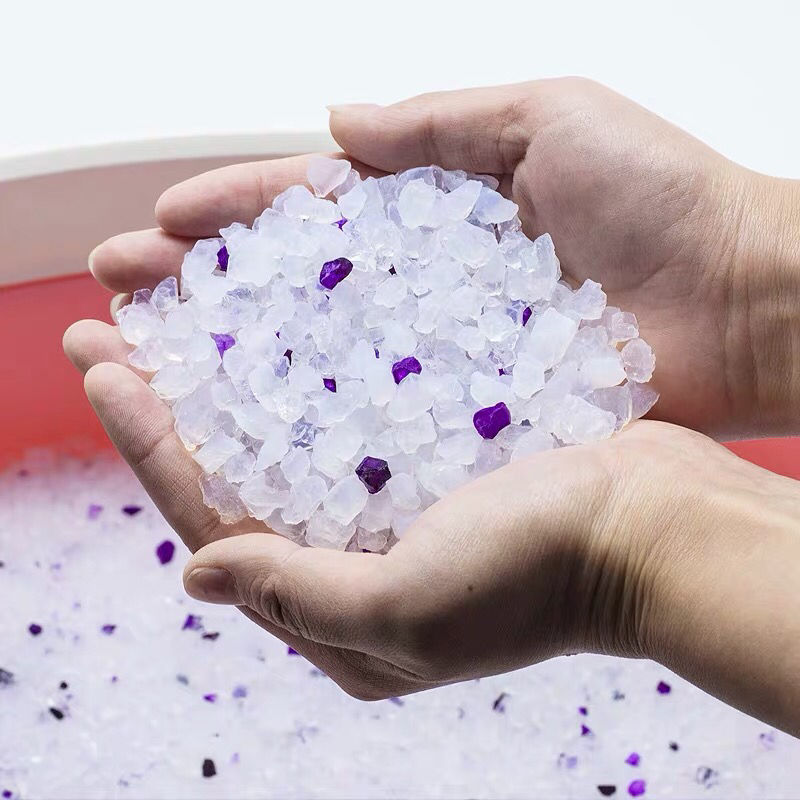 3.8L Silica Gel Sand Filler Clean 97%+3% Blue Crystal Silicone Cat Litter for Cat Toilet Cleaning
