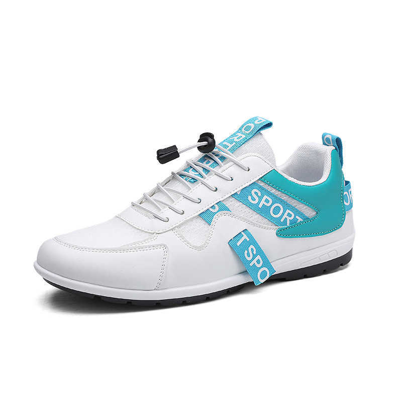 High Quality Mens shoes summer new versatile leather sports casual white shoes anti slip running no tie Forrest Gump shoes T241126