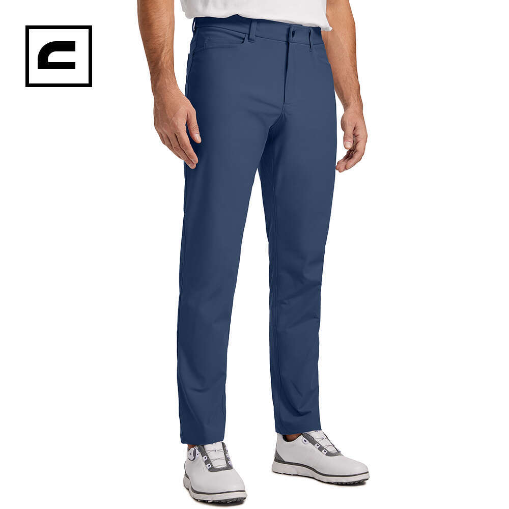 CRZ YOGA Men's All Day Comfy Golf With 5-Pocket - 34'' Quick Dry Lightweight Casual Work Stretch Pants