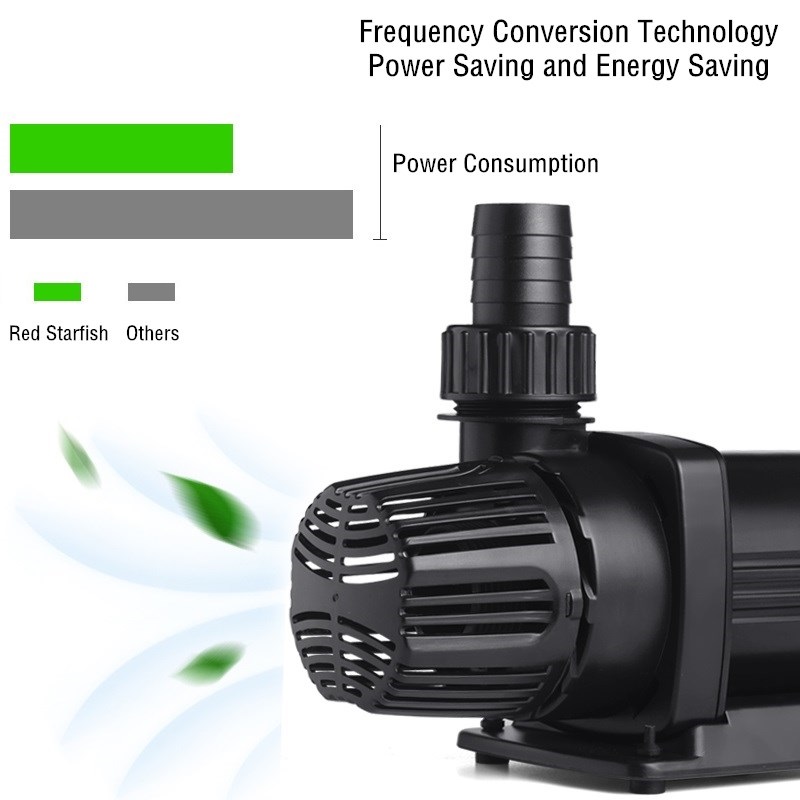 Red Starfish Quiet Submersible Water Pump with Controller Powerful Return Pump for Fish Tanks Aquariums Ponds