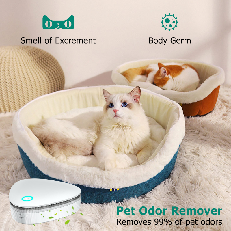 Hot Sale Multi-functional and Rechargeable Air Purifier for Pets Cat Smell Deodorant Stain Odor Eliminator for cat Cleaning