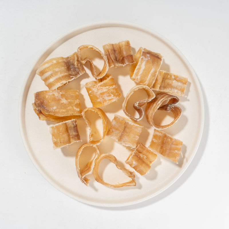 Wholesale dried dog snacks Dried beef throat organic pet snacks puppy training rewards