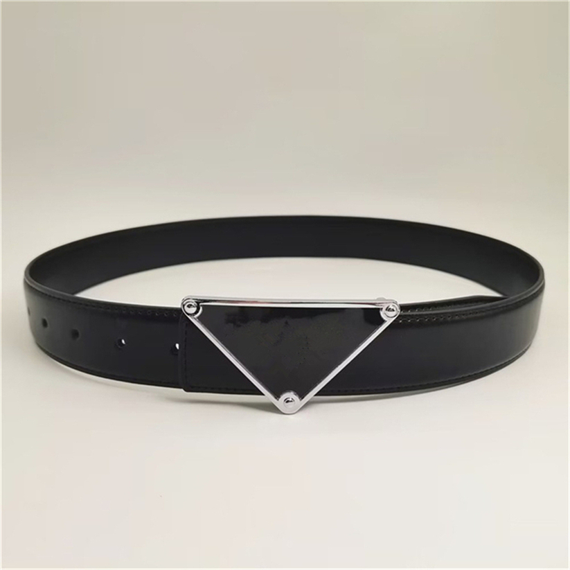 mens belt designer belt women 3.5 cm width belts P triangle buckle new fashion woman classic simple black belt good quality brand luxury belts bb belt cintura uomo