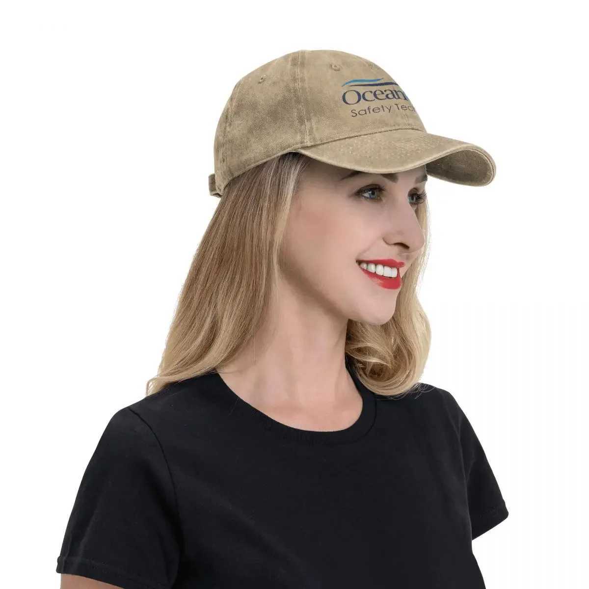 Ball Caps Vintage OceanGate Safety Technician Baseball Cap Unisex Style Distressed Washed Headwear Outdoor All Seasons Travel Hats Cap J240425