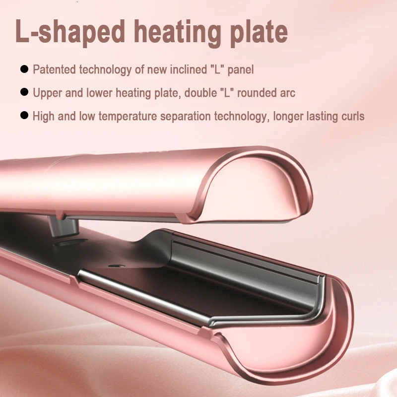 Showsee 2 In1 Hair Straightener Curler E2 Profession Ceramics Hairdressing Styling Tools Electric Curling Iron 241125