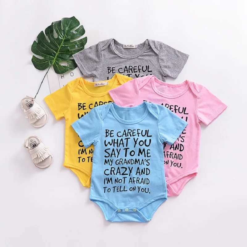 Pure cotton Newborn Baby Boy Girl Clothes Kids Bodysuit Funny Cute Kawaii Outfits Clothes Baby Short-sleeved Jumpsuit Romper