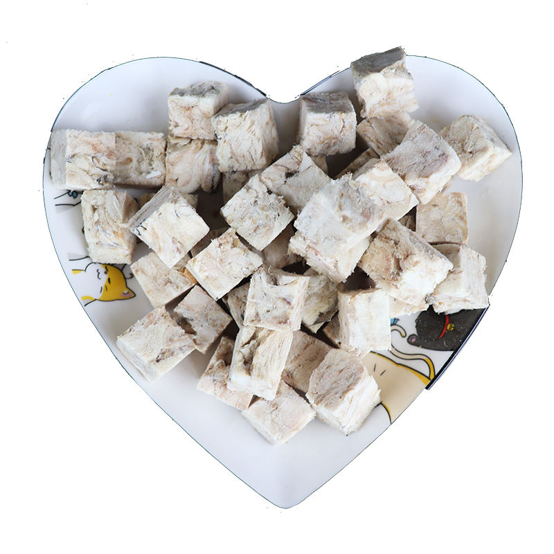 China Drying Chicken Cube Cat Treats Freeze Dried Duck Cube Bulk 10 KG A Box