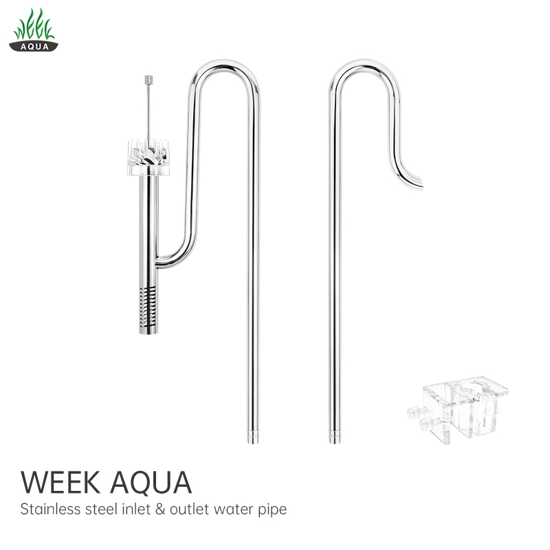 WEEKAQUA SG-1616p New updated Stainless steel Lily Pipe 16mm aquarium lily pipe with Surface Skimmer Set