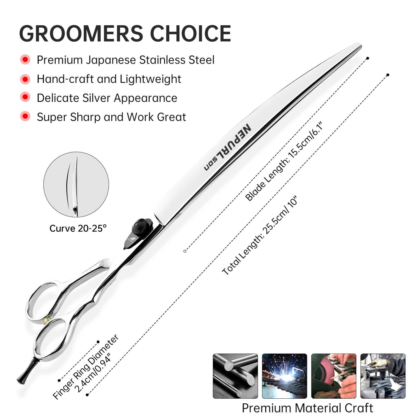 10 inch Japan 440c Straight Scissors paint Shaped Scissors Pet Grooming Veterinary Scissors