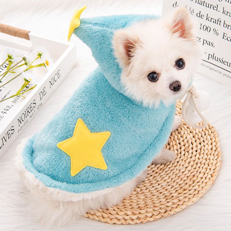 Warm Thick lamb wool Pet Clothes hooded jacket Cute Funny Apparel Dogs Cats Winter Spring Holidays