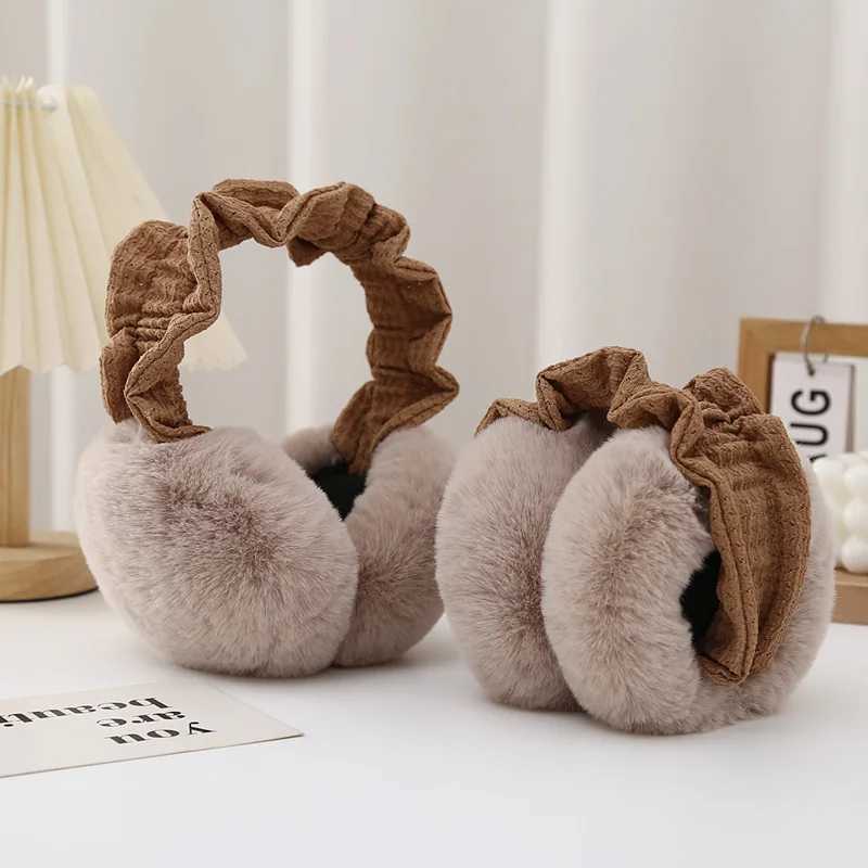 Melad colored warm ear earmuffs for winter girls cute student earmuffs with blocked antifreeze earmuffs W241126