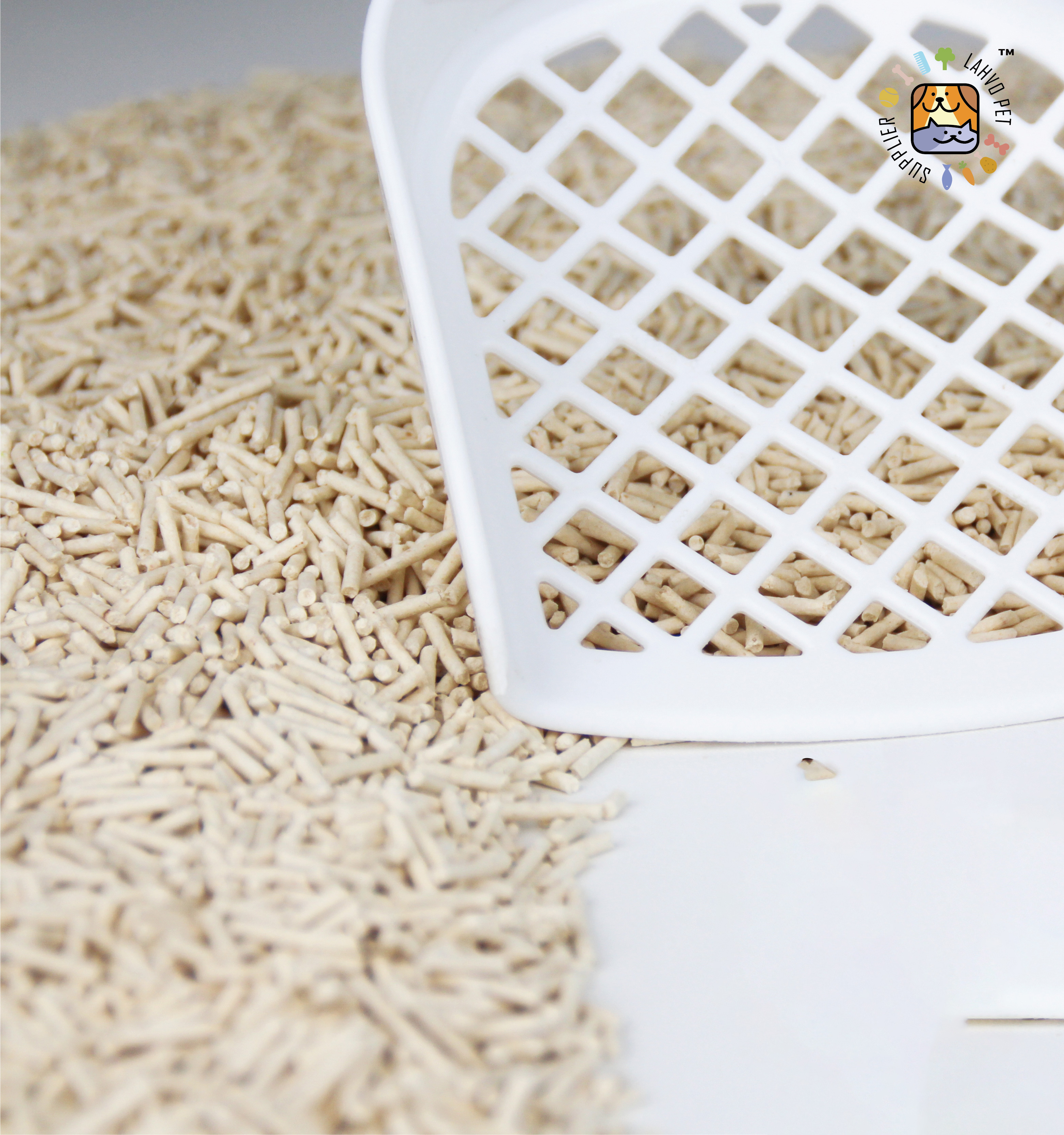 Factory OEM lahvo Tofu cat litter best clean cat litter tofu cat litterflushable